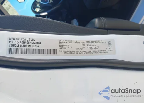 2022 Dodge Durango Sxt Rwd from USA, damaged, VIN 1C4RDHAG5NC131484